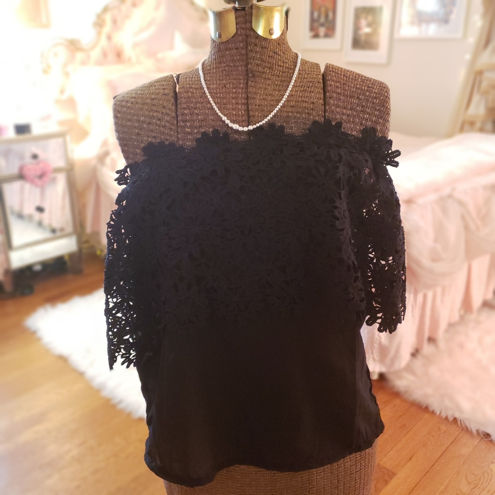 Lacey Black Top